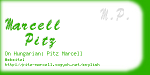 marcell pitz business card